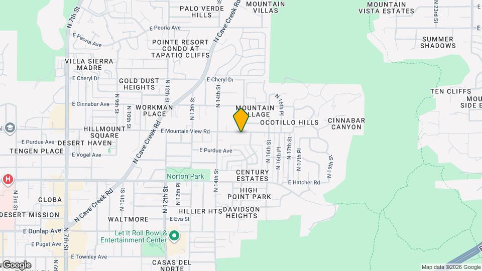 1447 E Mountain View Rd Map and Location Details