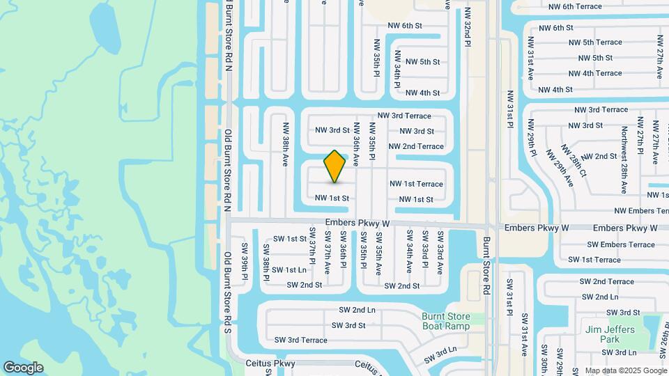 3616 NW 1st Terrace Map and Location Details