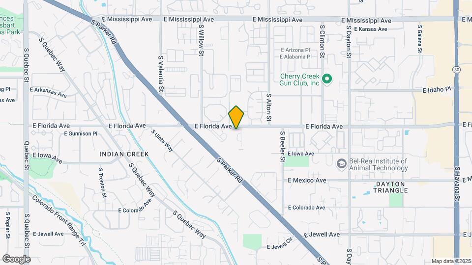 8824 E Florida Ave Map and Location Details