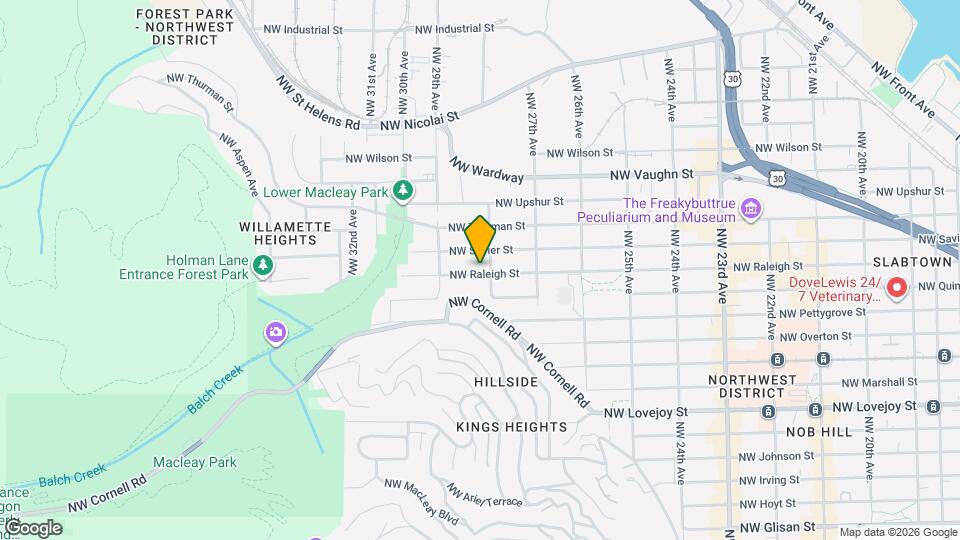 2815 NW Raleigh St Mapa y Detalles de la Ubicación