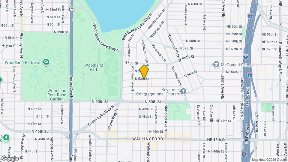 1637 N 53rd St, Unit Lower back apartment Map and Location Details