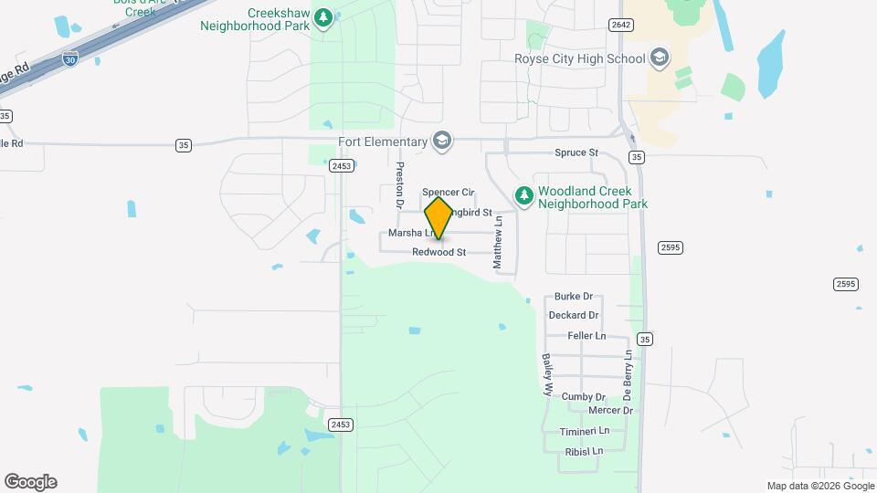 2712 Redwood St Map and Location Details