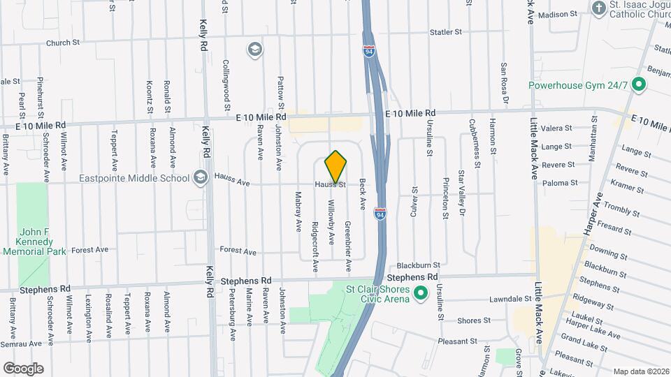 24704 Willowby Ave Map and Location Details