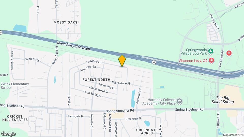 3423 Nutwood Ln Map and Location Details