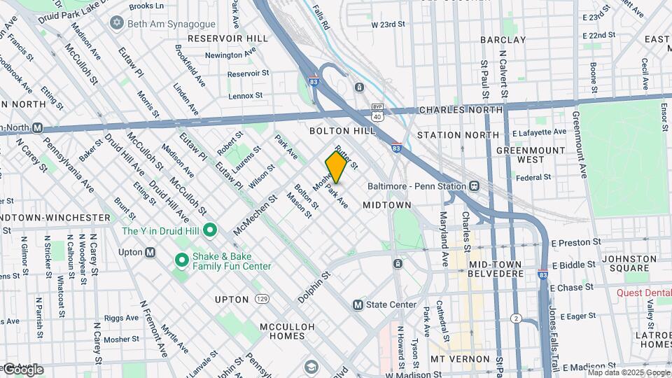 1413 Park Ave Map and Location Details
