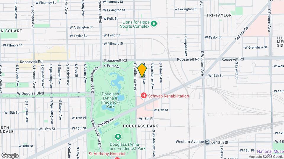 1306 S Fairfield Ave, Unit 1 Map and Location Details