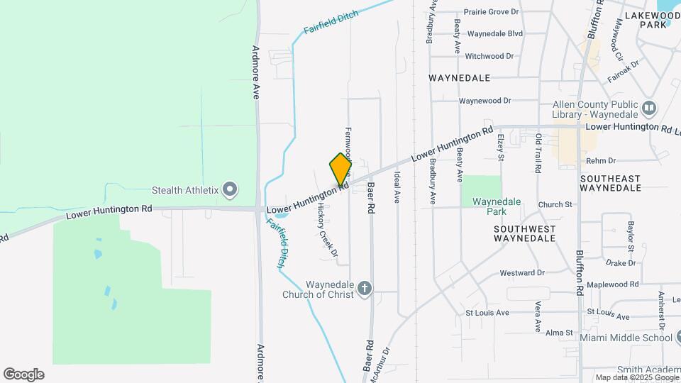 3515 Lower Huntington Rd Map and Location Details