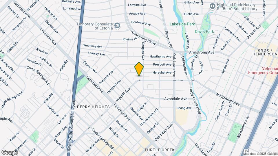 4023 Wycliff Ave, Unit 102 Map and Location Details