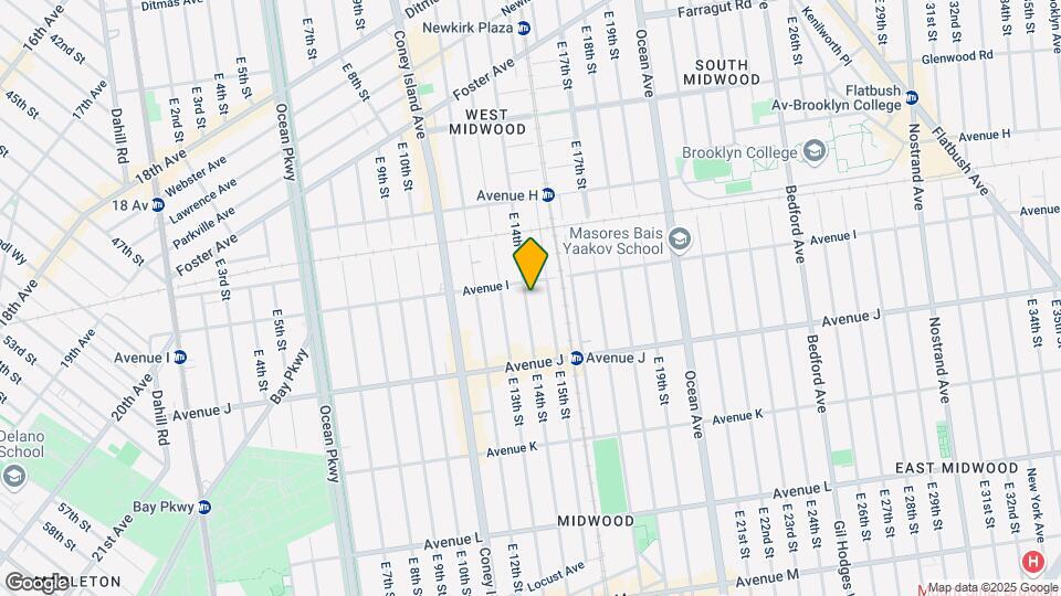 925 E 14th St Mapa y Detalles de la Ubicación