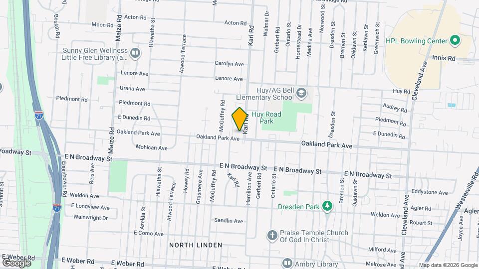 1302 Oakland Park Ave Map and Location Details