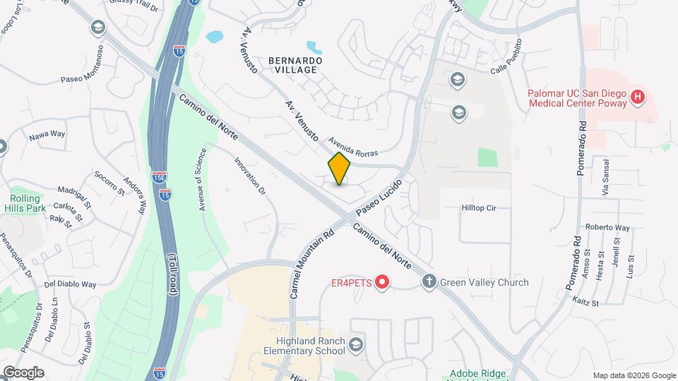 12071 Alta Carmel Ct, Unit Alan Map and Location Details