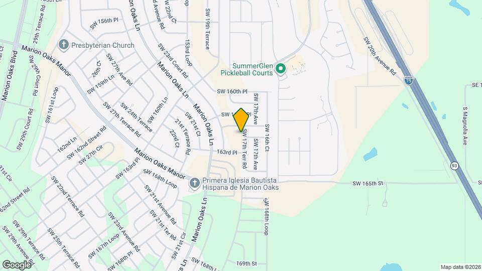 16276 SW 17th Terr Rd Map and Location Details