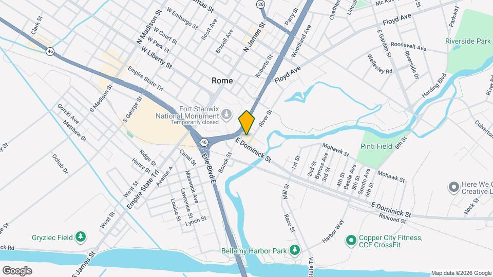 223-227 E Dominick St Map and Location Details