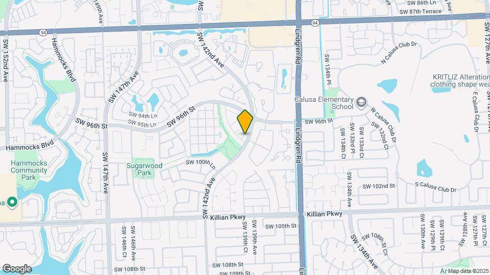 9703 SW 142nd Ct Map and Location Details