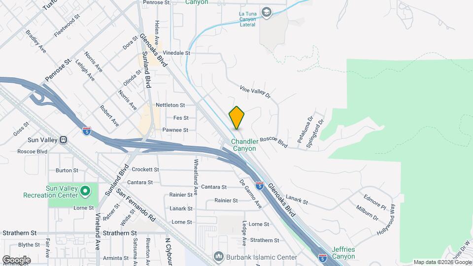 8365 Glencrest Dr Map and Location Details