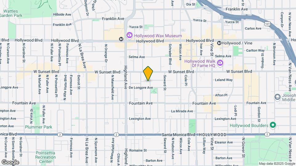 1415 N Cherokee Ave Map and Location Details