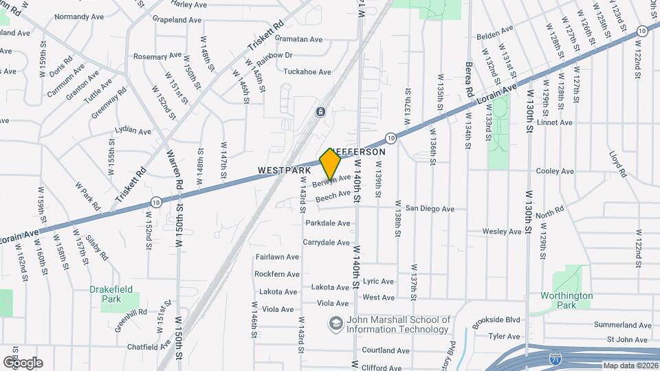14131 Berwyn Ave Map and Location Details