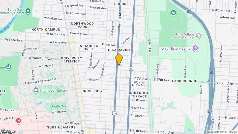 1942 Summit St, Unit F Map and Location Details