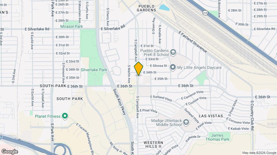 2467 S Campbell Ave Map and Location Details