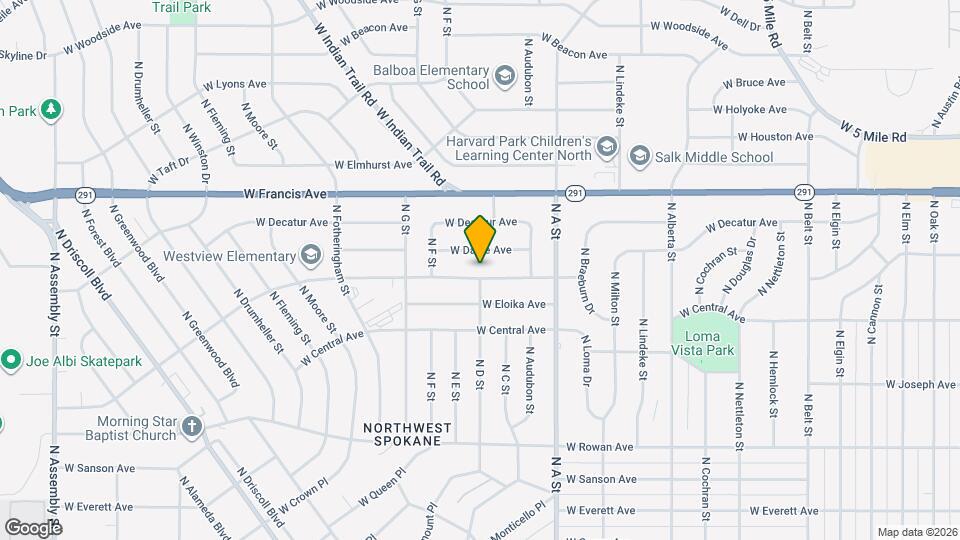 3034 W Bismark Ave Map and Location Details