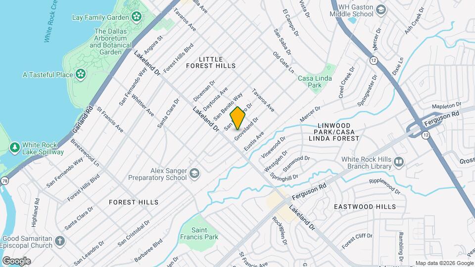 8619 Groveland Dr Map and Location Details