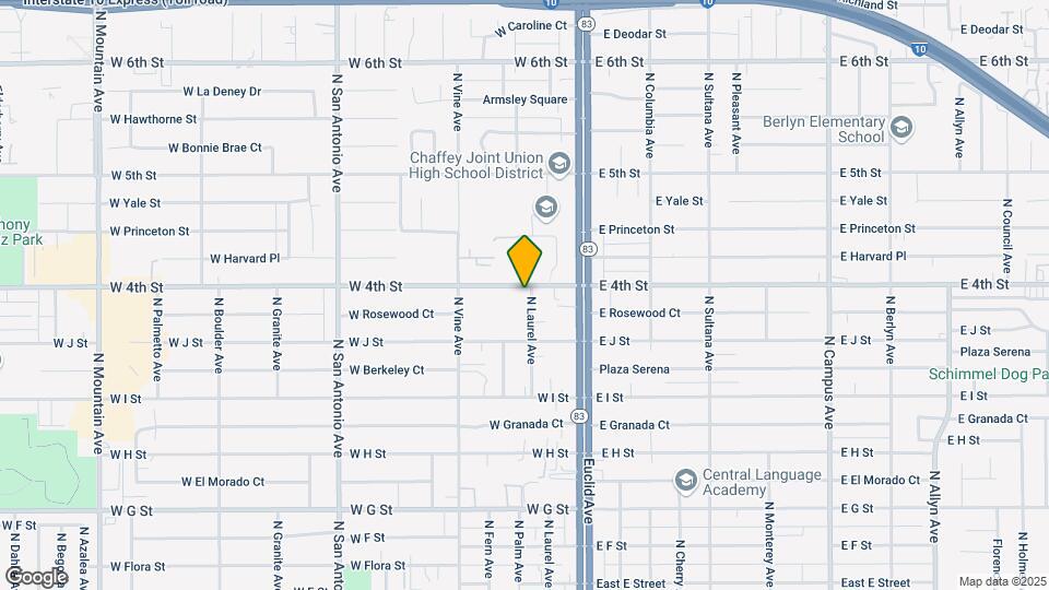 1053 N Laurel Ave Map and Location Details