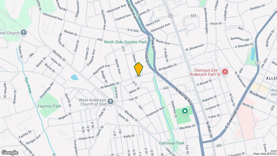 501 W Mauldin St Map and Location Details