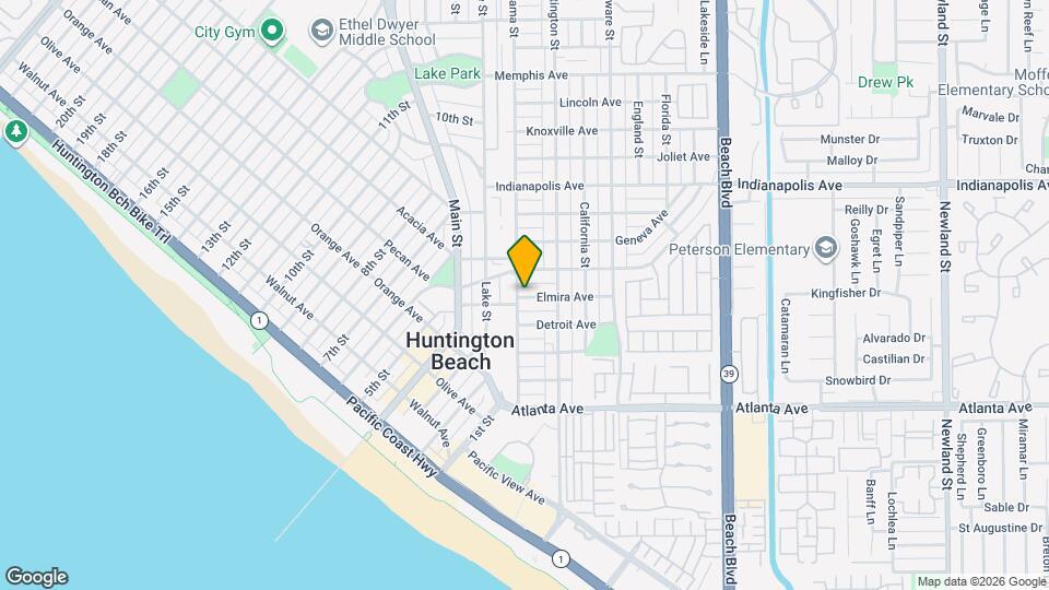 205 Elmira Ave Map and Location Details