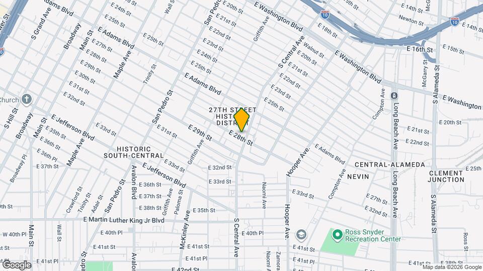 1039 E 28th St Map and Location Details