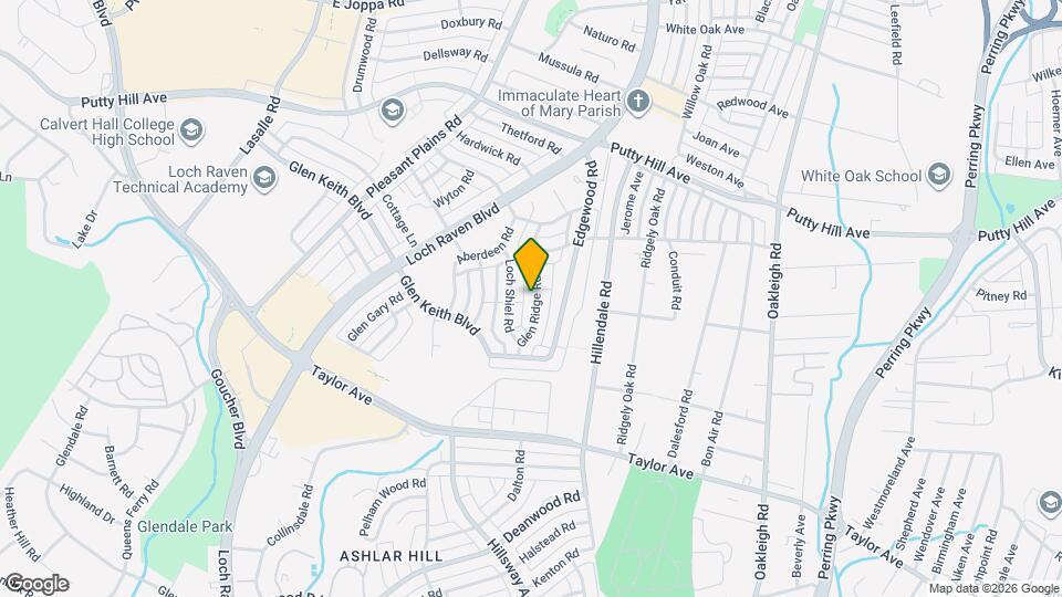 1809 Glen Ridge Rd Map and Location Details