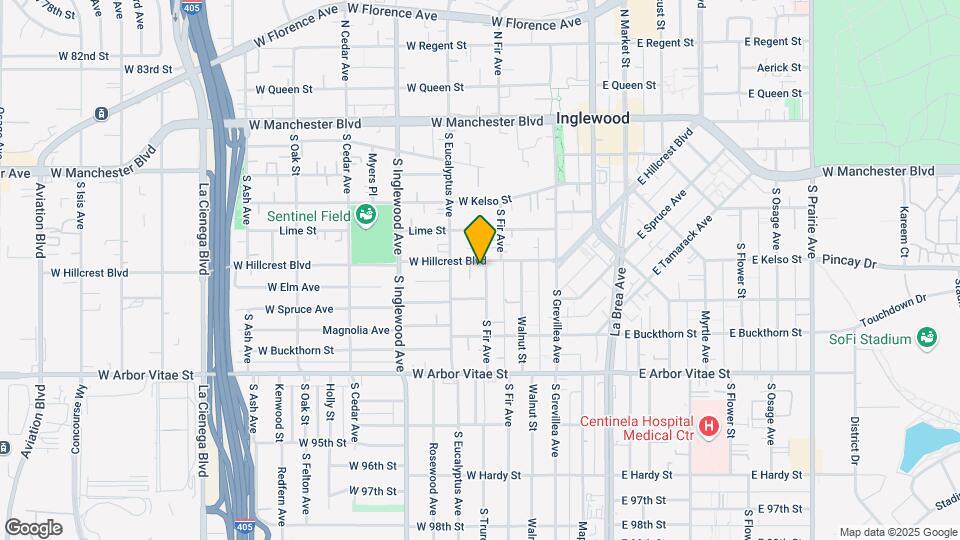 607 S Fir Ave Mapa y Detalles de la Ubicación