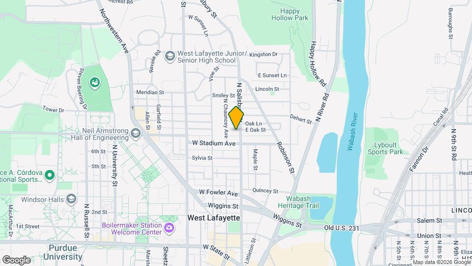 623 N Salisbury St Map and Location Details