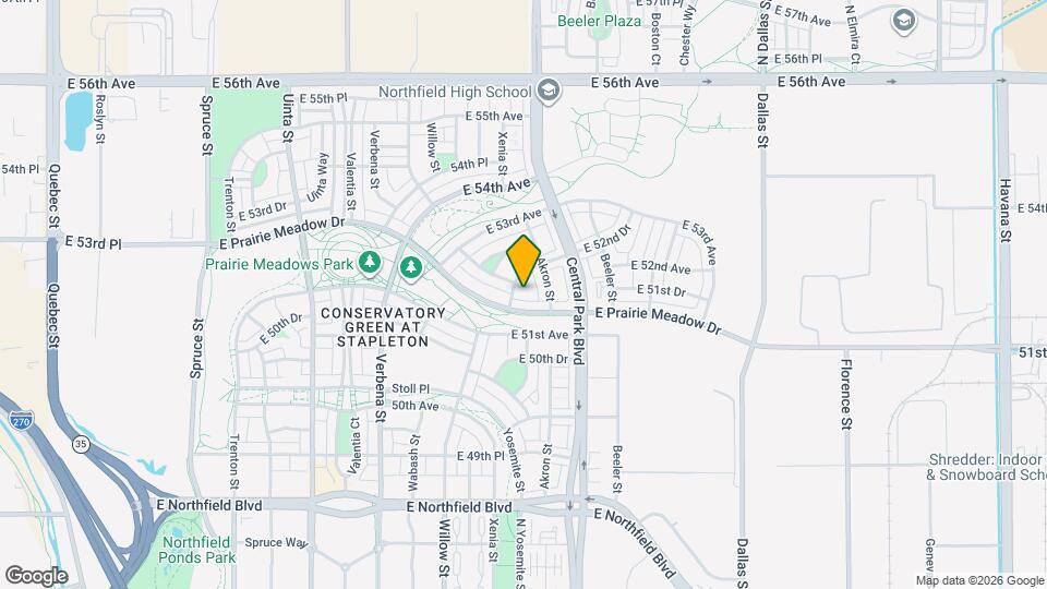 5160 Yosemite Way Map and Location Details