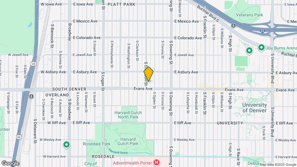 2070 S Emerson St Map and Location Details