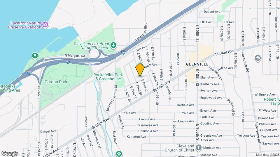 728 E 93rd St Map and Location Details