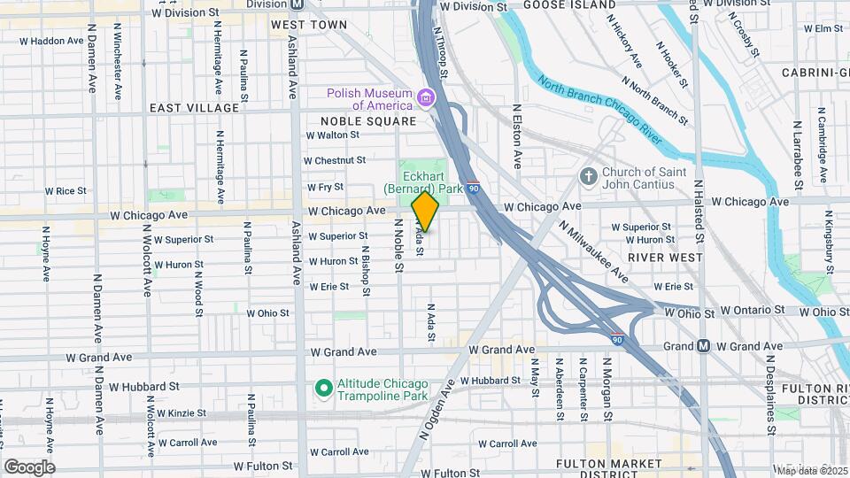 725 N Ada St Map and Location Details