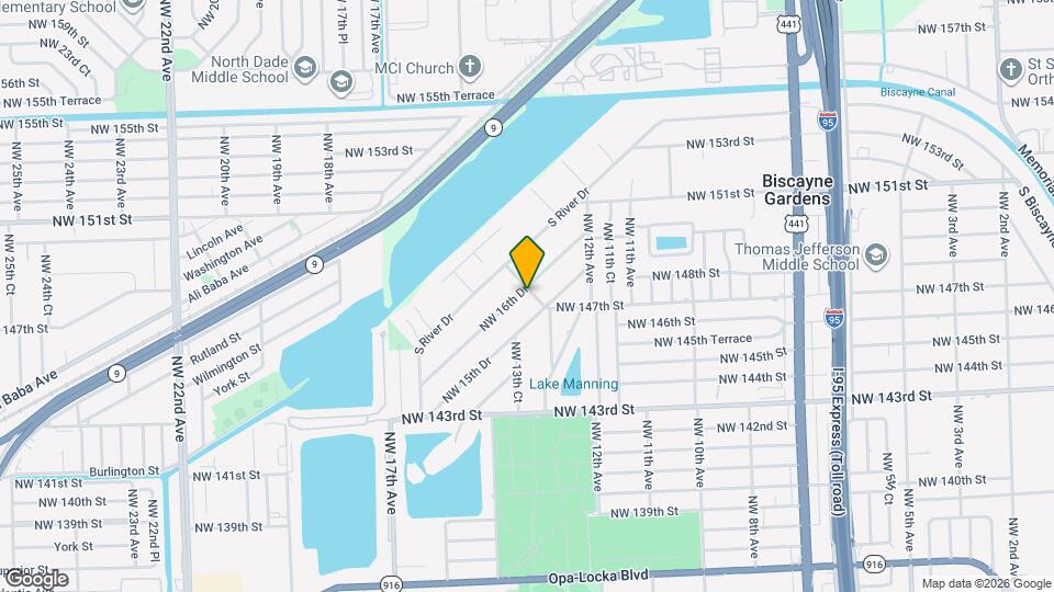 14761 NW 16th Dr Map and Location Details