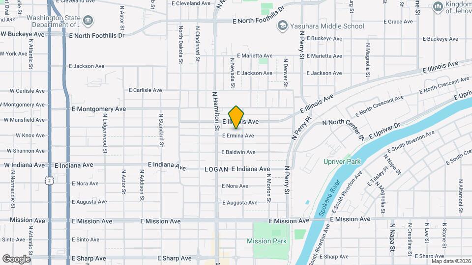 943 E Ermina Ave Map and Location Details