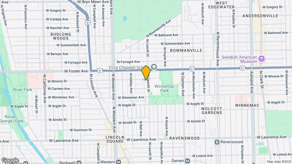5120 N Leavitt St Map and Location Details
