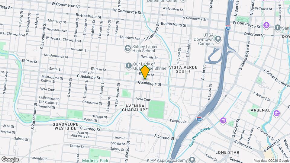 1119 Guadalupe St Map and Location Details