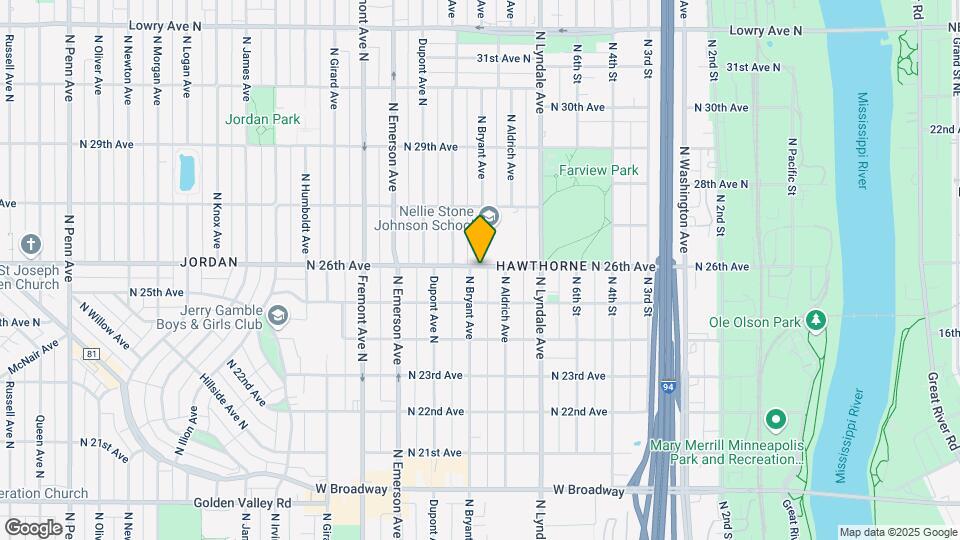 2524 N Bryant Ave Mapa y Detalles de la Ubicación