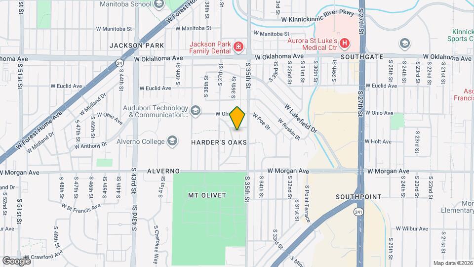 3370 S Princeton Ave Map and Location Details