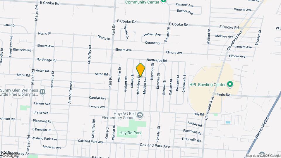 3542 Homestead Dr Map and Location Details