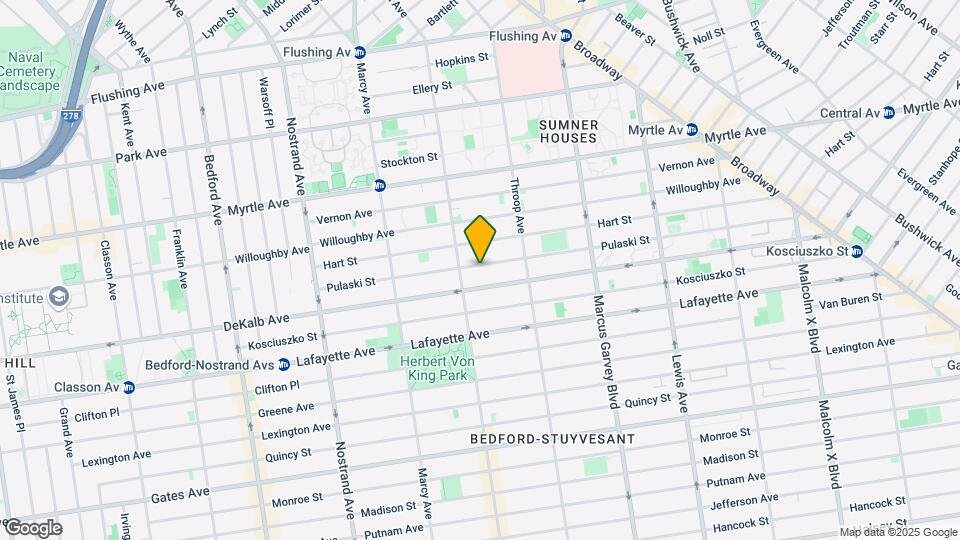 162 Pulaski St Map and Location Details