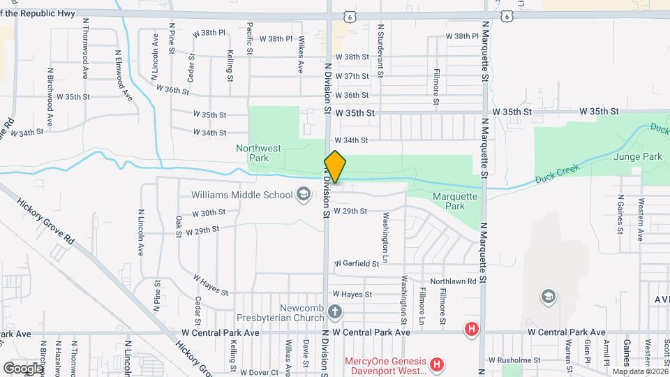 1654 W George Washington Blvd Map and Location Details