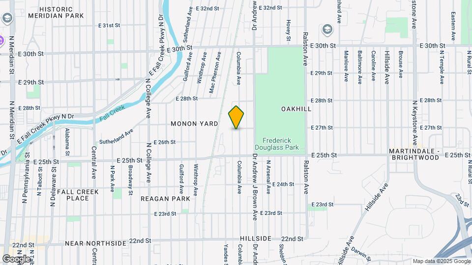 2550 Columbia Ave Map and Location Details