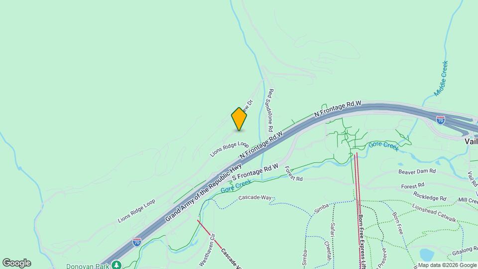 1040 Vail View Dr, Unit Snow Lion 203 Mapa y Detalles de la Ubicación