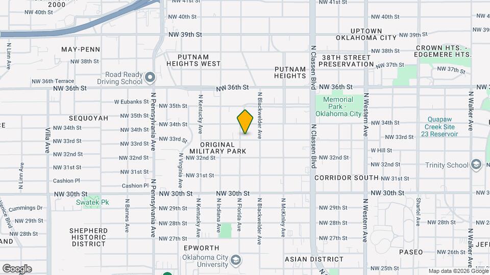 1625 NW 33rd St Map and Location Details