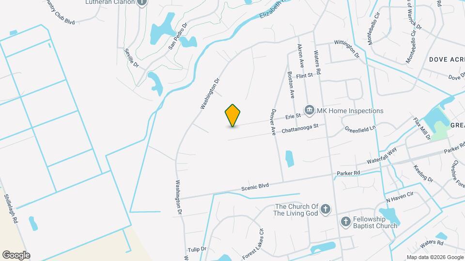 1040 Erie St Map and Location Details