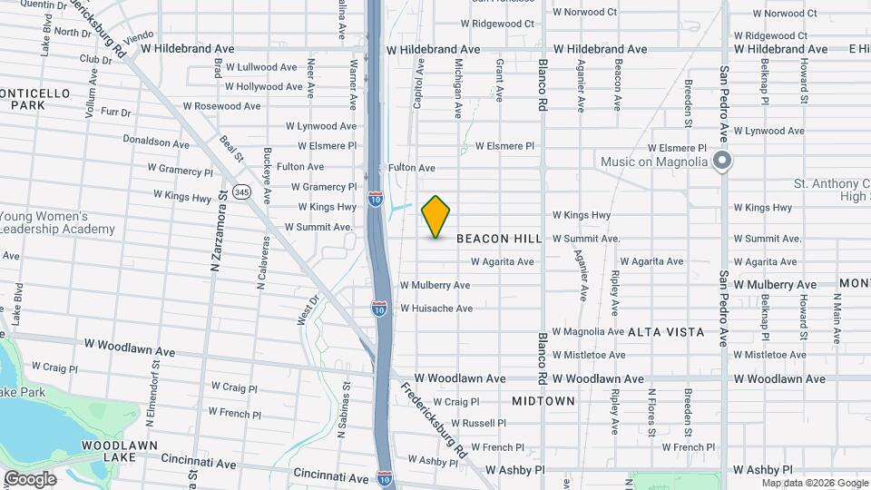 1122 W Summit Ave. Map and Location Details